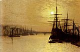 The Thames Below London Bridge by John Atkinson Grimshaw